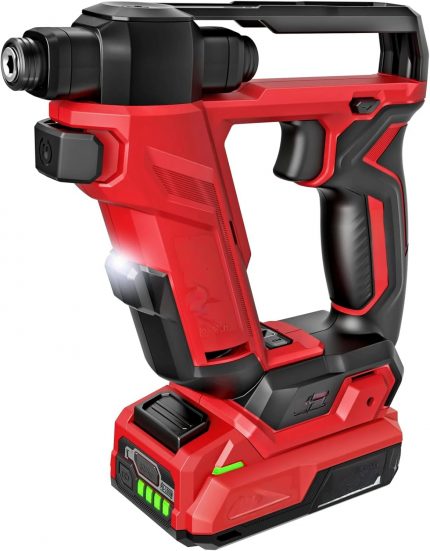 Pro-Grade 20V Cordless Drill Kit – Dual-Function Head, LED Light, Magnetic Storage & 2.0Ah Lithium Battery