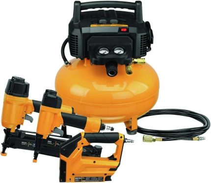 Heavy-Duty Pneumatic Tool Set - Finish Nailer, Stapler & Brad Nailer Combo